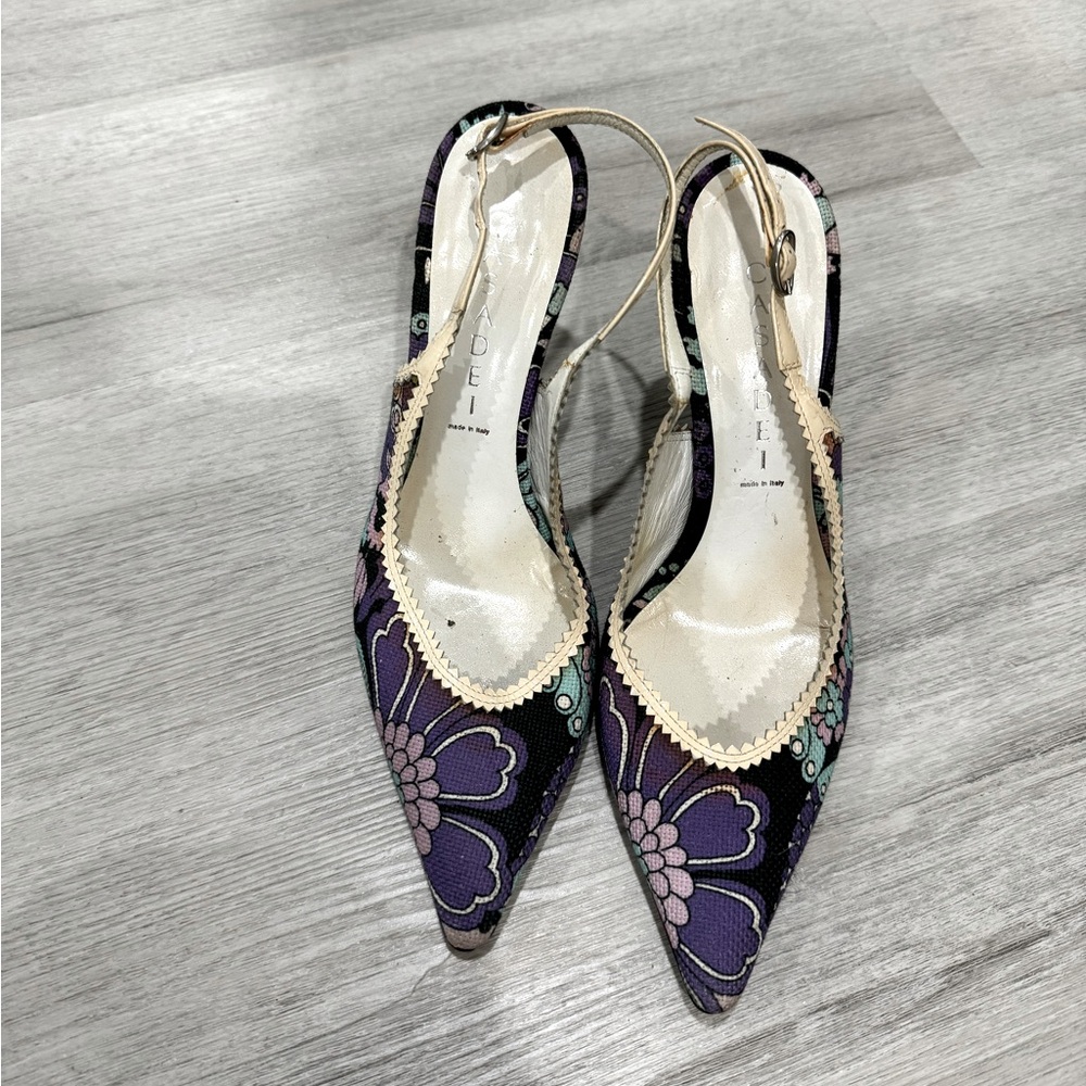 VINTAGE CASADEI SLINGBACK PUMPS